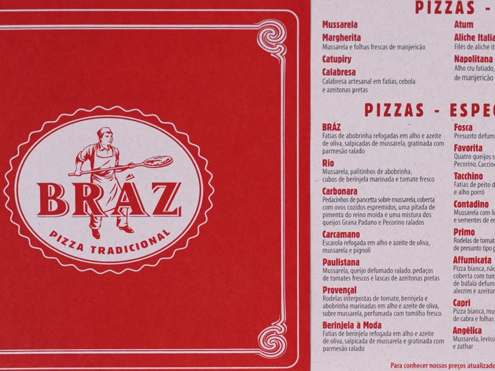 Bráz: Try a traditional Italian Pizza